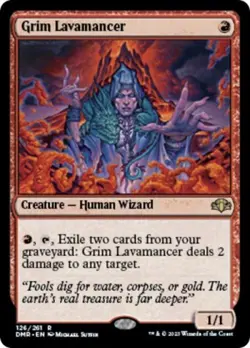 Grim Lavamancer - Near Mint MTG Dominaria Remastered - Image 1