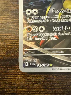 Pokemon TCG Haxorus Illustration Rare Black Bolt 147/086 - Image 5