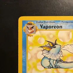 Pokemon Vintage Non-Holo Rare Vaporeon 28/64 Jungle WotC 1999 - Image 2