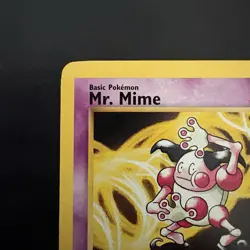 Pokemon Non-Holo Rare Mr. Mime Base 2 27/130 WotC 2000 - Image 2