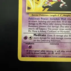 Pokemon Non-Holo Rare Mr. Mime Base 2 27/130 WotC 2000 - Image 5