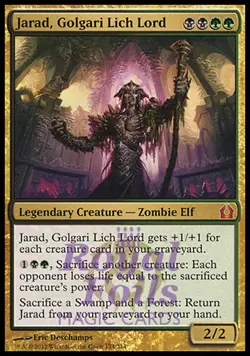 Jarad, Golgari Lich Lord 1x FOIL RTR MTG Return to Ravnica Mythic MINT blk grn - Image 1
