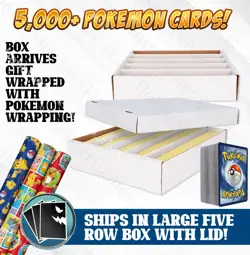 5000 Pokemon TCG Card Holiday Gift Bundle! + 5 Random EX, GX, V, Mega, Full Art - Image 2