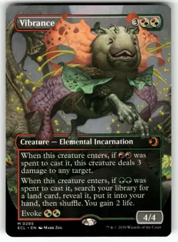 Vibrance (Borderless) 295 Mythic Lorwyn Eclipsed Near Mint - Image 1