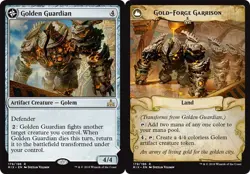 MTG - Golden Guardian // Gold-Forge Garrison, Rivals of Ixalan - Image 1