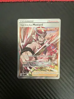 Pokemon TCG Single Strike Style Mustard Full Art TG28/TG30, Brilliant Stars (NM) - Image 1