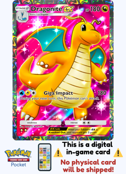 Pokemon TCG Pocket - Dragonite Ex Full Art ⭐⭐ - English - Image 1