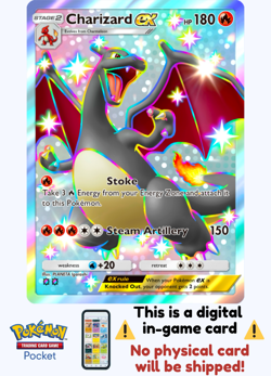 [Not Physical] Pokemon TCG Pocket - Charizard Ex Shiny ⭐⭐ English - Image 1