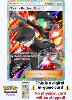 [Not Physical] Pokemon TCG Pocket - Team Rocket Grunt Full Art⭐⭐ - English - Image 1