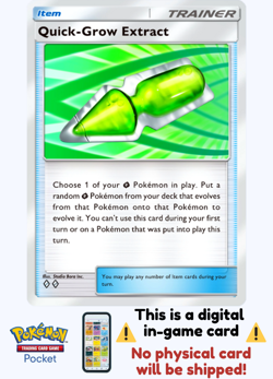 [Not Physical] Pokemon TCG Pocket - Quick-Grow Extract 💎💎 - English - Image 1