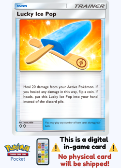 [Not Physical] Pokemon TCG Pocket - Lucky Ice Pop 💎💎 - English - Image 1