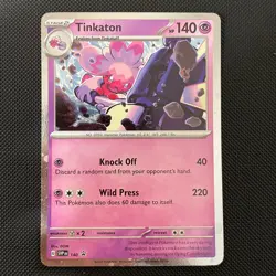 Pokemon Tinkaton SVP140 Stellar Crown Black Star Promo Cosmic Rare NM/M - Image 1