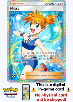 [Not Physical] Pokemon TCG Pocket - Misty ⭐⭐ - English - Image 1