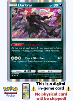 [Not Physical] Pokemon TCG Pocket - Darkrai 💎💎💎 - English - Image 1