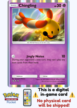 [Not Physical] Pokemon TCG Pocket - Chingling 💎💎💎 - English - Image 1