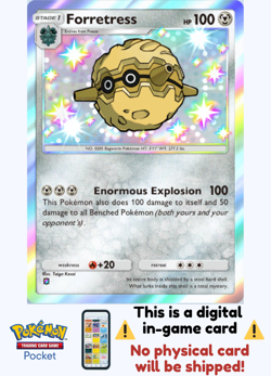 [Not Physical] Pokemon TCG Pocket - Forretress Shiny ⭐ - English - Mega Shine - Image 1