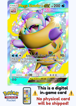 [Not Physical] Pokemon TCG Pocket - Mega Slowbro Ex Shiny ⭐⭐ English Mega Shine - Image 1