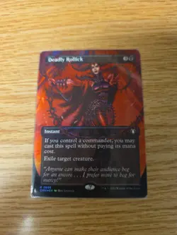 Deadly Rollick X1 Mtg Commander Masters Nm Foil Borderless - Image 1