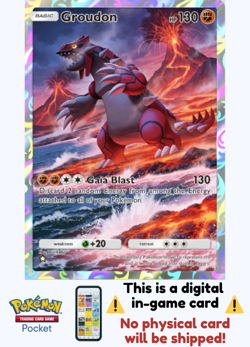 [Not Physical] Pokemon TCG Pocket - Groudon ⭐ - English - Image 1