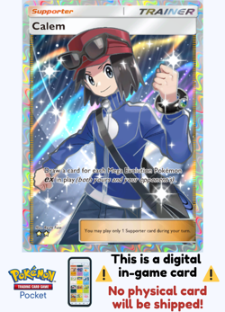 [Not Physical] Pokemon TCG Pocket - Calem Full Art ⭐⭐ English - Mega Shine - Image 1
