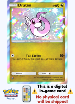 [Not Physical] Pokemon TCG Pocket - Dratini Shiny ⭐ - English - Mega Shine - Image 1
