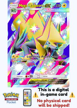 [Not Physical] Pokemon TCG Pocket - Mega Manectric Ex Shiny ⭐⭐ English - Image 1