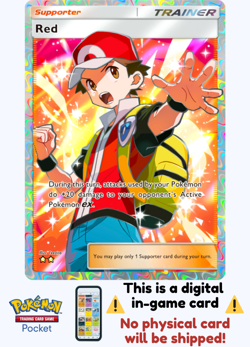[Not Physical] Pokemon TCG Pocket - Red Full Art ⭐⭐ - English - Image 1