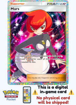 [Not Physical] Pokemon TCG Pocket - Mars Full Art ⭐⭐ - English - Image 1