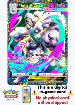 [Not Physical] Pokemon TCG Pocket - Rainbow Mega Altaria Ex⭐⭐ - English - Image 1