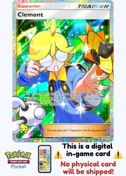 [Not Physical] Pokemon TCG Pocket - Clemont Full Art ⭐⭐ - English - Image 1