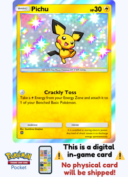 [Not Physical] Pokemon TCG Pocket - Pichu Shiny ⭐ - English - Image 1