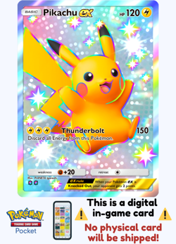 [Not Physical] Pokemon TCG Pocket - Pikachu ex Shiny ⭐⭐ English - Image 1