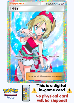 [Not Physical] Pokemon TCG Pocket - Irida Full Art ⭐⭐ - English - Image 1