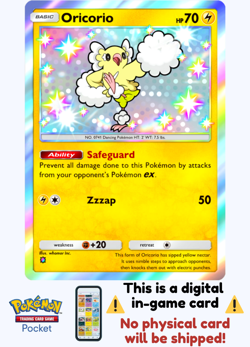 [Not Physical] Pokemon TCG Pocket - Oricorio Shiny ⭐ - English - Image 1