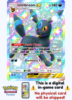 [Not Physical] Pokemon TCG Pocket - Shiny Umbreon Ex⭐⭐ English - Image 1
