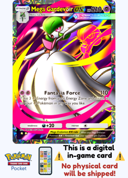 [Not Physical] Pokemon TCG Pocket - Mega Gardevoir Ex Full Art ⭐⭐ - English - Image 1