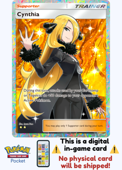[Not Physical] Pokemon TCG Pocket - Cynthia Full Art ⭐⭐ - English - Image 1