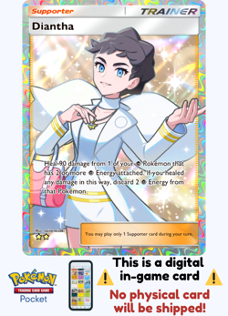 [Not Physical] Pokemon TCG Pocket - Diantha Full Art⭐⭐ - English - Image 1