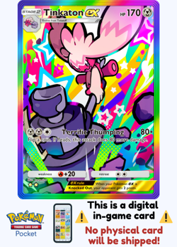 [Not Physical] Pokemon TCG Pocket - Tinkaton ex Rainbow ⭐⭐ - English - Image 1