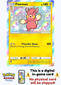 [Not Physical] Pokemon TCG Pocket - Shiny Pawmot ⭐ - English - Image 1