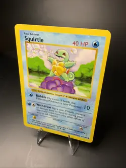 Squirtle 63/102 Base Set Shadowless Vintage Pokemon Card NM-LP WOTC 1999 - Image 2