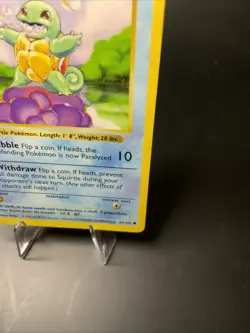 Squirtle 63/102 Base Set Shadowless Vintage Pokemon Card NM-LP WOTC 1999 - Image 5