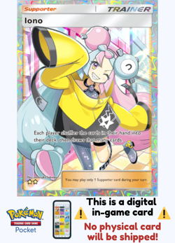 [Not Physical] Pokemon TCG Pocket - Iono Full Art ⭐⭐ - English - Paldean Wonders - Image 1