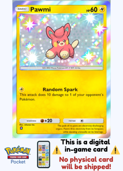 [Not Physical] Pokemon TCG Pocket - Pawmi shiny ⭐ - English - Paldean Wonders - Image 1