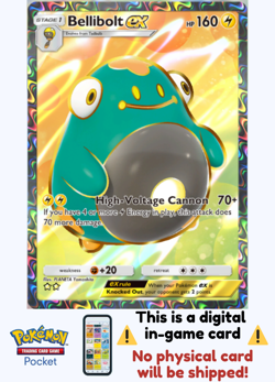 [Not physical] Pokemon TCG Pocket - Bellibolt Ex Full Art⭐⭐ - English - Image 1
