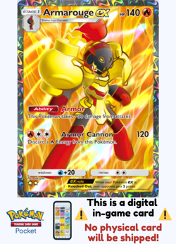 [Not Physical] Pokemon TCG Pocket - Armarouge Ex Full Art ⭐⭐ - English - Image 1