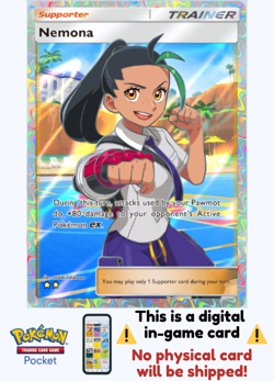 [Not Physical] Pokemon TCG Pocket - Nemona Full Art ⭐⭐ - English - Image 1
