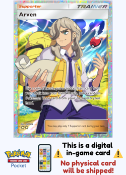 [Not Physical] Pokemon TCG Pocket - Arven Full Art ⭐⭐ - English - Image 1