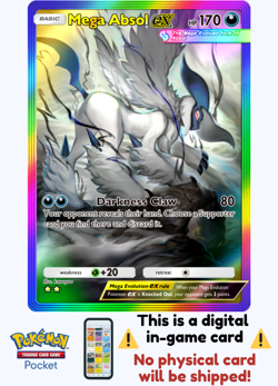 [Not Physical] Pokemon TCG Pocket - Rainbow Mega Absol Ex⭐⭐ - English - Image 1