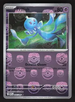 Frillish 044/086 Master Ball Pokemon TCG SV: White Flare NM - Image 1